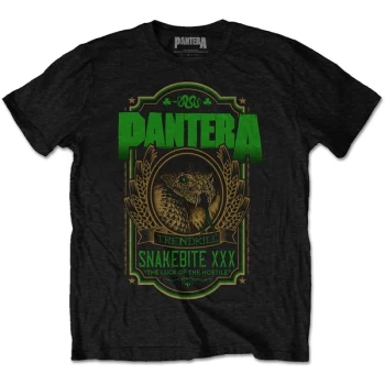 Image of Pantera - Snakebite XXX Label Unisex XXX-Large T-Shirt - Black