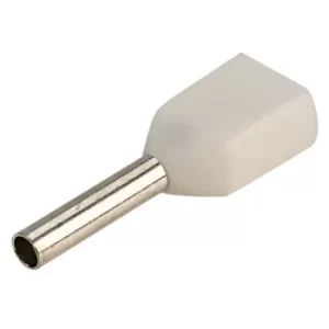 Image of TruConnect Twin Cord End Ferrules 0.5mm White Pack of 100