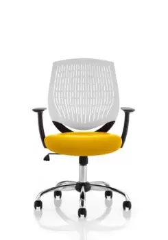 Image of Dura White Back Bespoke Colour Seat Senna Yellow