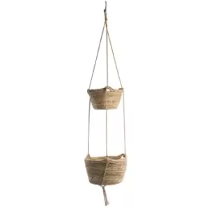 Image of Two Tier Hanging Seagrass Planter M&amp;W