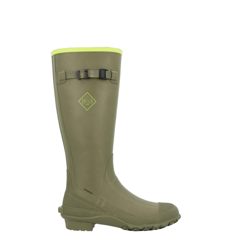 Image of Muck Boots 'Harvester' Textile/Weather Wellingtons Olive