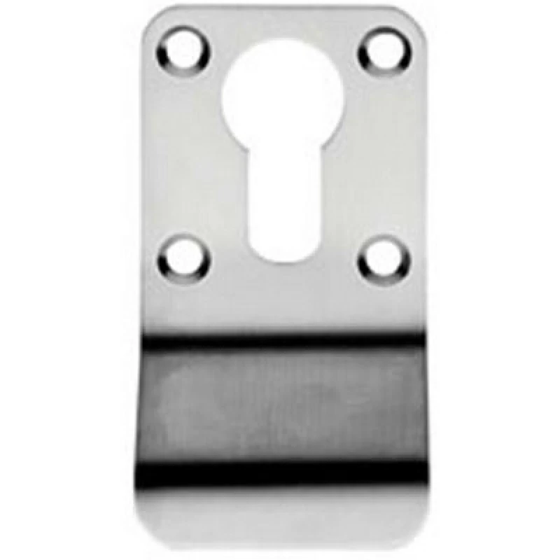 Image of Loops Euro Profile Cylinder Latch Pull Handle 78 x 44mm Satin Stainless Steel Metallics unisex