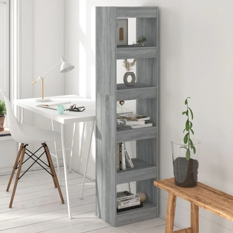 Image of VIDAXL Vidaxl - Book Cabinet/Room Divider Grey Sonoma 40x30x166cm 8720286844250
