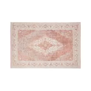 Image of Interiors By Ph Small Pink Jacquard Woven Rug