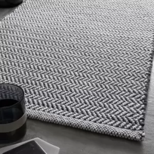 Image of Herringbone Cotton Bath Mat
