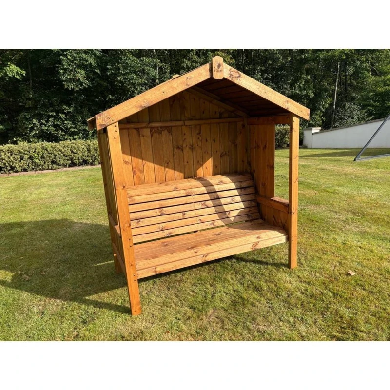 Image of Charles Taylor Three Seater Imperial Arbour - L80 x W183 x H194cm in Light Brown Light Brown Unisex