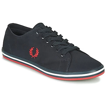 Image of Fred Perry KINGSTON TWILL mens Shoes Trainers in Blue