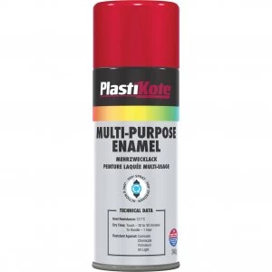 Image of Plastikote Enamel Aerosol Spray Paint Red 400ml