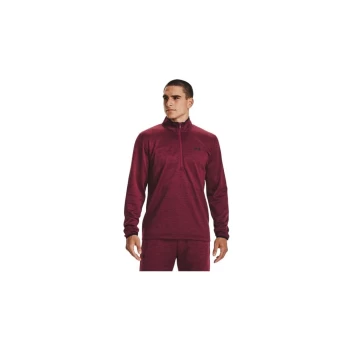 Image of Under Armour Mens Armour Fleece ? Zip - League Red - M