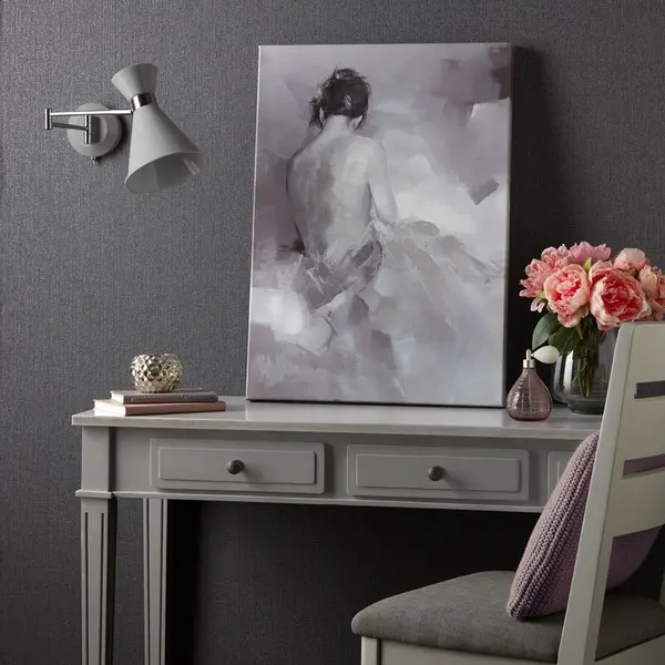 Image of ART FOR THE HOME Art For The Home - Rosie Grey Printed Canvas 114199