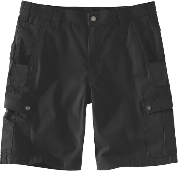 Image of Carhartt Ripstop Cargo Work Shorts, black, Size 36
