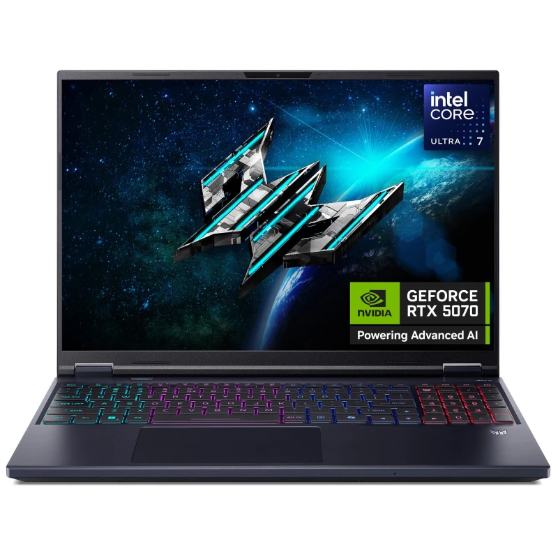 Image of Acer Predator Helios Neo 16 AI 16" Gaming Laptop - Intel Core Ultra 7, RTX 5070, 1TB SSD, Black 4711474539847