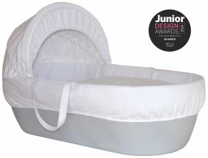 Image of Shnuggle Moses Basket with Covers Mattress Grey.