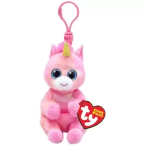 Image of Ty Beanie Bellies Key Clip - Skylar Unicorn, Multi