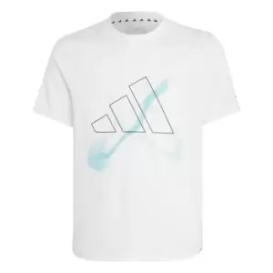 Image of adidas AEROREADY HIIT Graphic T-Shirt Kids - White