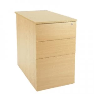 Image of Jemini Intro D600 Ferrera Oak Desk High Pedestal KF74111