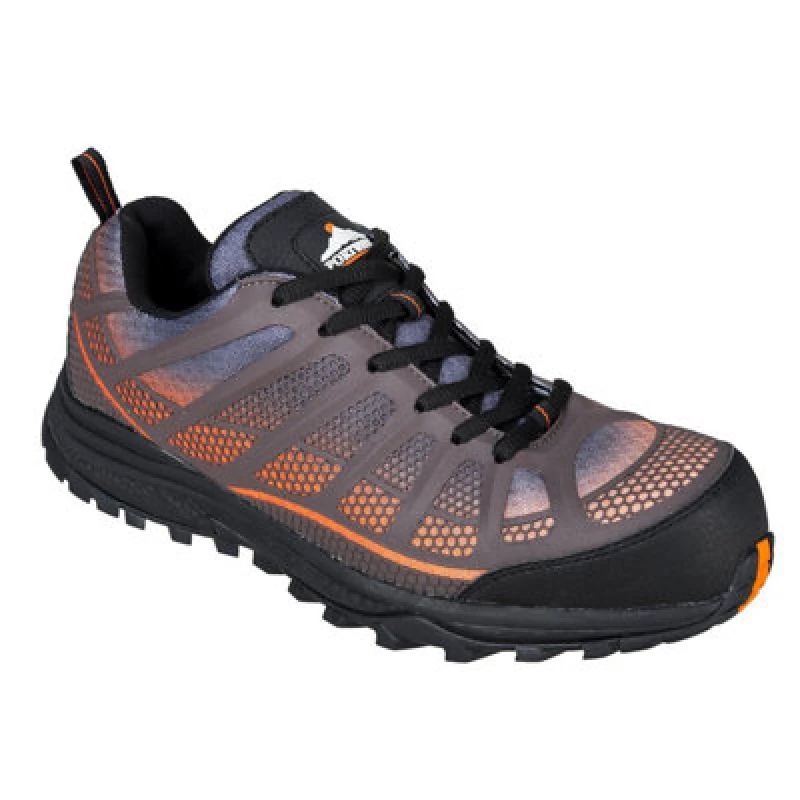 Image of Portwest Compositelite Low Cut Spey Trainers FT36OBR43 Colour: Orange / Black