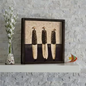 Image of KZM423 Multicolor Decorative Framed MDF Painting