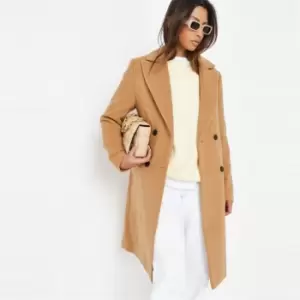 Image of Missguided Slim Longline Blazer Coat - Neutral