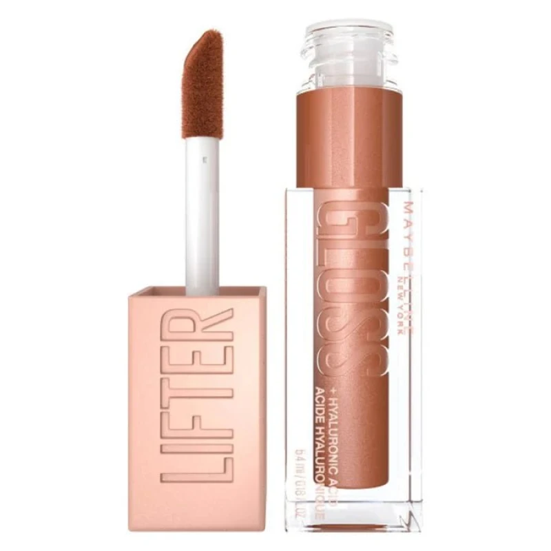 Image of Maybelline Lifter Bronzed Lip Gloss, Lasting Hydration Formula With Hyaluronic Acid 018 Bronze