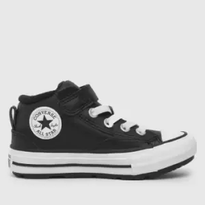Image of Converse Black & White All Star Malden Junior Trainers
