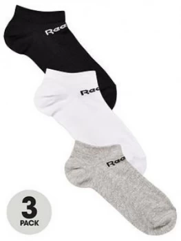 Image of Reebok Active Core Low Cut Sock (3 Pack) - White/Grey/Black