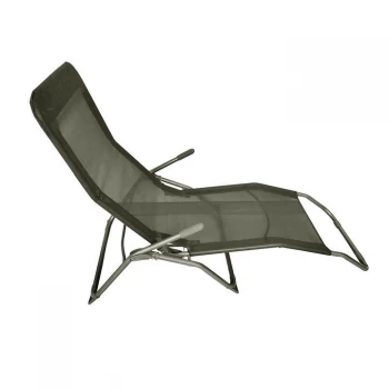 Image of Culcita Garden Lounger - Textiline Black