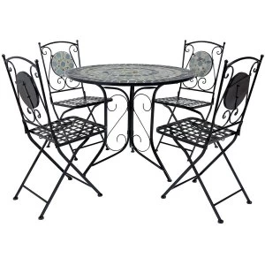 Image of Charles Bentley 4-Seater Mosaic Bistro Set