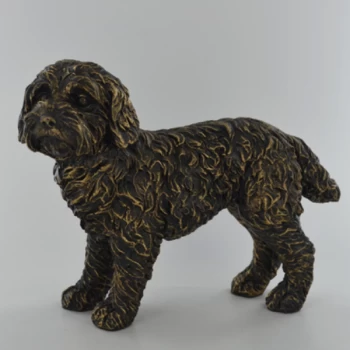 Image of Bronze Effect Large Cockapoo Figurine