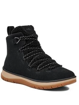Image of UGG Lakeside Heritage Ankle Boot - Black, Size 3, Women