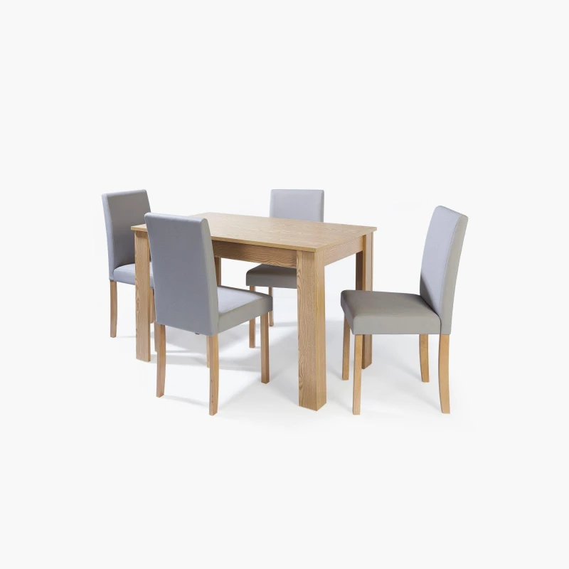 Image of Homelife 5 Piece Kingston Dining Set - Grey Grey One Size