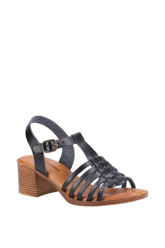 Image of Hush Puppies Womens Greta Sandal in Black Size: 8 Black Female 8