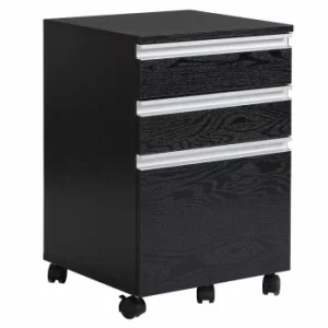 Image of Cornelius 3 Drawer Mobile File Cabinet, black