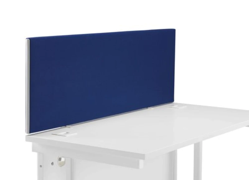 Image of Magnum Straight Upholstered Desk Screen - 1200mm - Blue