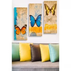 Image of MDF0081 Multicolor Decorative MDF Painting (3 Pieces)