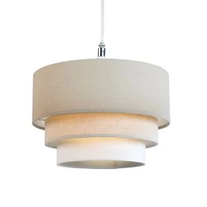 Image of Village At Home 3 Tier Pendant - Taupe