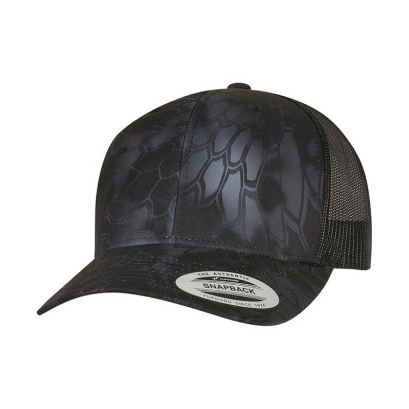 Image of Flexfit Flexfit Men Kryptek Retro Trucker Cap in Black One Size Male 5063300292495