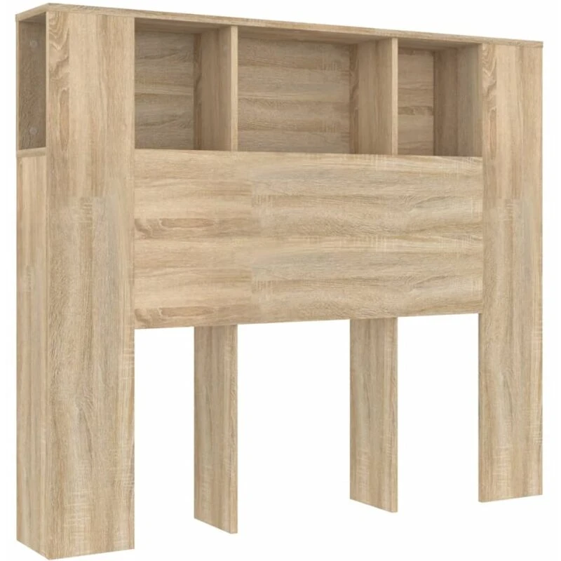 Image of VIDAXL Headboard Cabinet Sonoma Oak 120x18.5x102.5cm Vidaxl 8720286966921