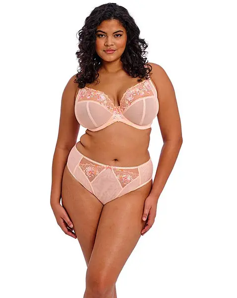 Image of Elomi Elomi Himari Plunge Bra Peach Whisper PCH Whisper Female 38HH QV14132