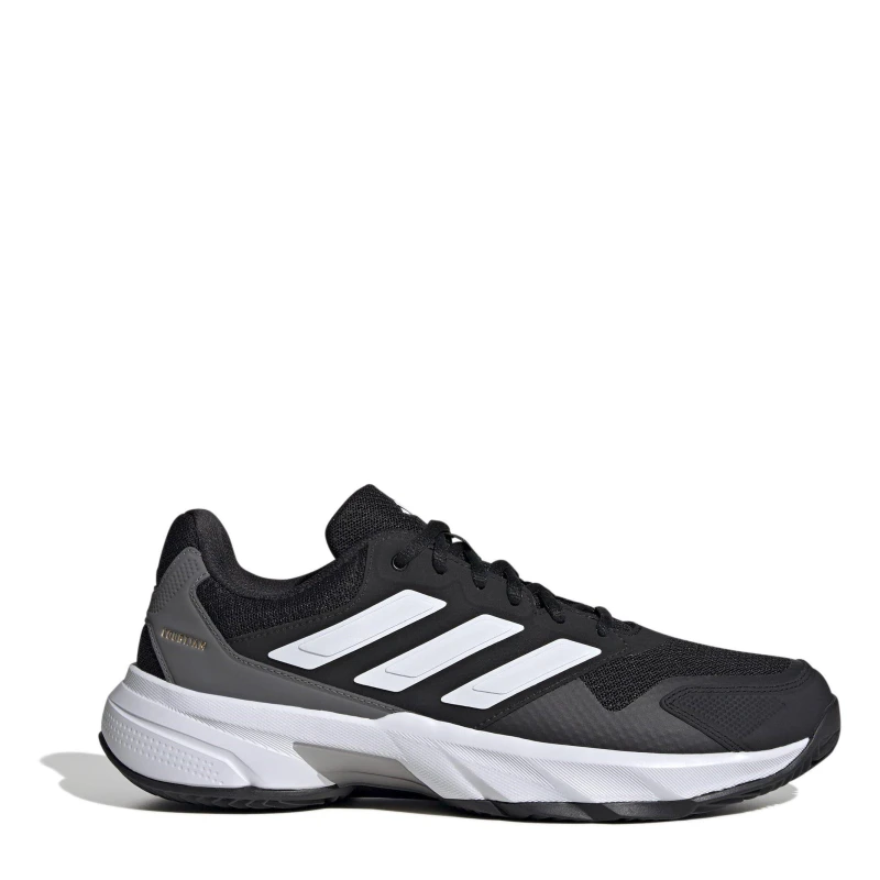 Image of adidas Mens Courtjam Control Tennis Shoes Black male 7 (40.7)