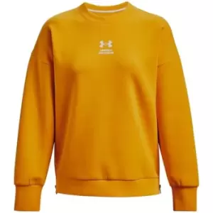 Image of Under Armour Armour Summit Crew Sweater Womens - Orange