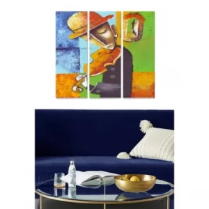Image of MDF5255860 Multicolor Decorative MDF Painting (3 Pieces)