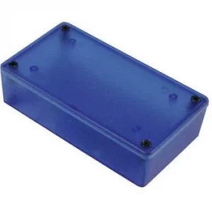 Image of Hammond Electronics 1591XXETBU 1591XXETBU Universal enclosure 193 x 113 x 61 Acrylonitrile butadiene styrene Blue (transparent)