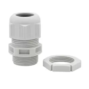 Image of Wiska SPRINT ESKV + EMUG 25mm Cable Gland with Locknut IP68 9mm - 17mm Grey - 99704