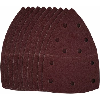 Image of Multi-Sanding Sheets with Hook and Loop, 102 x 62mm, 93mm, 80 Grit (Pack of 10) [44098] - Draper