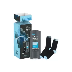 Image of DOVE Men+Care Daily Care Bodywash and Socks Gift Set