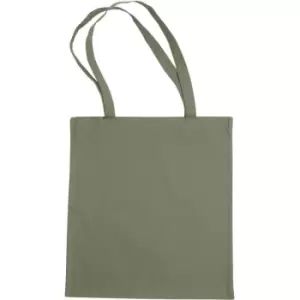 Image of Jassz Bags "Beech" Cotton Large Handle Shopping Bag / Tote (One Size) (Eucalyptus) - Eucalyptus