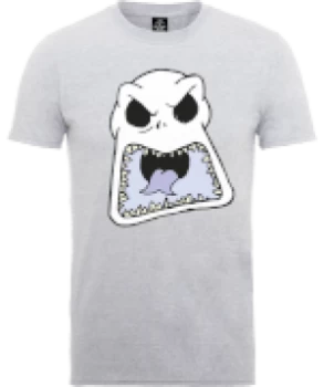 Image of Disney The Nightmare Before Christmas Jack Skellington Angry Face Grey T-Shirt - S - Grey