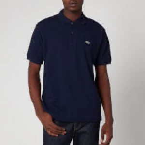 Image of Lacoste Mens Classic Fit Polo Shirt - Navy Blue - 4/M