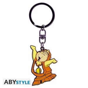 Image of Disney - The Beauty & The Beast Cogsworth Moving Keychain